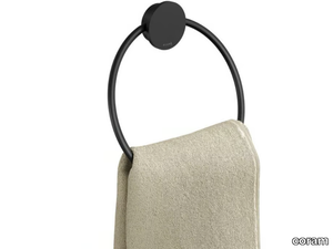 OPAL BLACK - Stainless steel towel ring _ coram