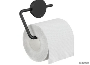 OPAL BLACK - Stainless steel toilet roll holder _ coram