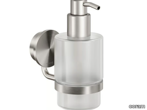 OPAL - Wall-mounted stainless steel Bathroom soap dispenser _ coram