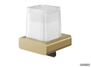 SHIFT GOLD - Wall-mounted metal Bathroom soap dispenser _ coram