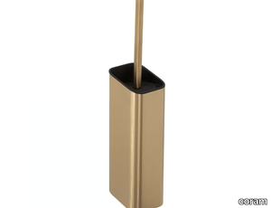 SHIFT GOLD - Wall-mounted metal toilet brush _ coram