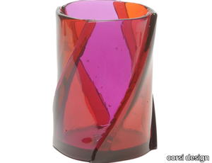 TWIRL S - Resin vase _ corsi design