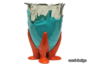 CLEAR EXTRA COLOUR - Resin vase _ corsi design