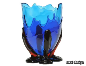 CLEAR EXTRA COLOUR - Resin vase _ corsi design