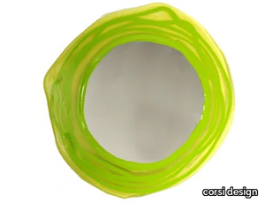 ROUND MIRROR - Round framed wall-mounted resin mirror _ corsi design