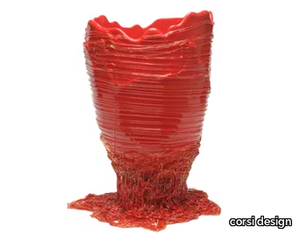 SPAGHETTI EXTRA COLOR - Resin vase _ corsi design