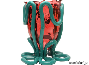 INDIAN SUMMER M - Round resin vase _ corsi design