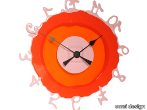 ROUND THE CLOCK - Wall-mounted resin clock _ corsi design