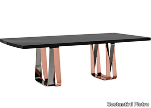 BEND - Rectangular wooden table _ Costantini Pietro