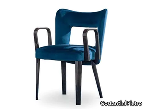 BESS - Velvet chair with armrests _ Costantini Pietro