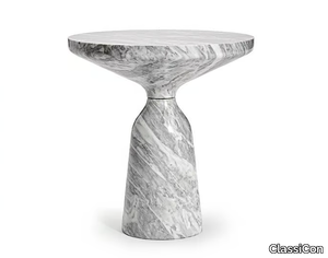 BELL SIDE TABLE MARBLE - Round marble high side table _ ClassiCon