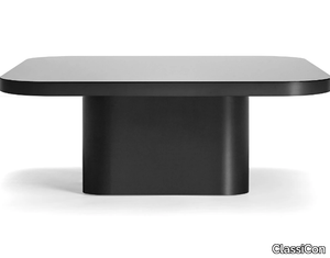 BOW COFFEE TABLE NO. 6 - BLACK - Rectangular crystal and steel coffee table _ ClassiCon