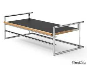 MENTON - Height-adjustable steel and wood coffee table _ ClassiCon