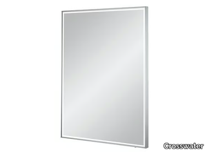 MPRO - Rectangular wall-mounted framed aluminium mirror _ Crosswater