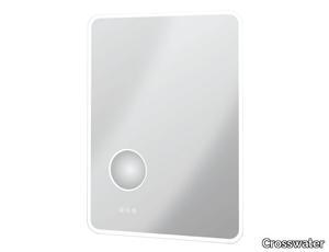 SVELTE - Wall-mounted rectangular mirror with integrated lighting _ Crosswater