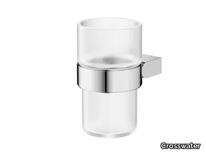 MPRO - Wall-mounted glass toothbrush holder _ Crosswater