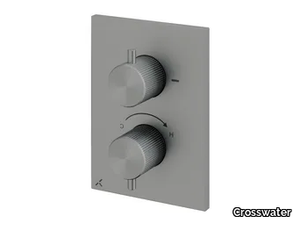 3ONE6 - 2 hole thermostatic stainless steel shower mixer _ Crosswater