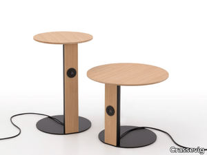 AMPERE - Wooden side table with USB _ Crassevig