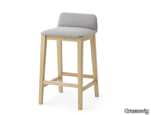 AURA 65-82 SS - Upholstered stool _ Crassevig