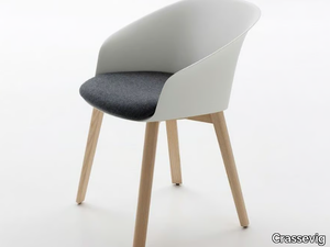 FINNA P/4W - Polypropylene chair with integrated cushion _ Crassevig