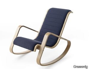 DONDOLO FU - Rocking easy chair with armrests _ Crassevig