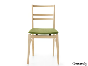 GIÀ R - Upholstered ash chair _ Crassevig