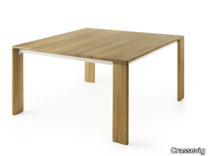 MADERA - Square wooden table _ Crassevig