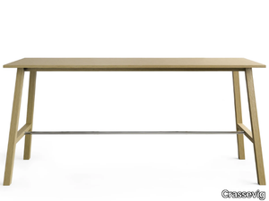 OXTON MEET - Rectangular wooden high table _ Crassevig