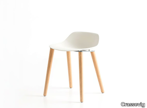 POLA LOW R/4W - Low polypropylene stool _ Crassevig