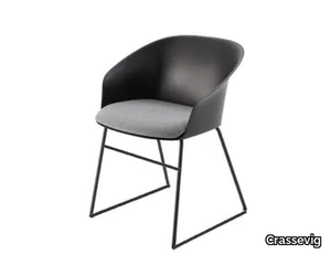 FINNA P/SB - Sled base polypropylene chair with armrests _ Crassevig