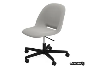 TUSCA R/SW - Fabric office chair with castors with 5-Spoke base _ Crassevig