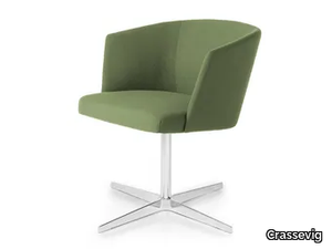 AXEL 74P 4X - Swivel upholstered chair with armrests _ Crassevig