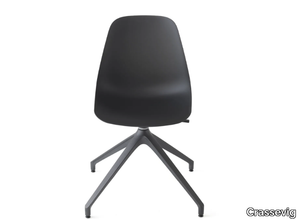 POLA LIGHT R PB - Swivel trestle-based polypropylene office chair _ Crassevig