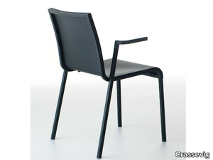 PERSIA P - Stackable chair with armrests _ Crassevig