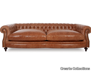 CHESTERFIELD BIG BEN ORIGINS - 3 seater tufted leather sofa _ Crearte Collections