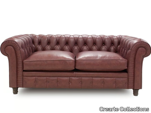 CHESTERFIELD CLASSIC ORIGINS - 2 seater tufted leather sofa _ Crearte Collections