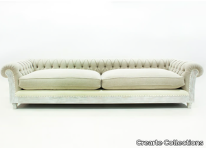 CHESTERFIELD LOOR ESSENCE - 4 seater tufted fabric sofa _ Crearte Collections