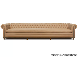 CHESTERFIELD LOOR ORIGINS - 6 seater tufted leather sofa _ Crearte Collections