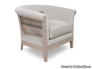 CLASS ESSENCE MAISON LÉVY - Fabric armchair with armrests _ Crearte Collections