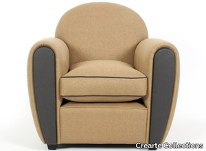 CLUB ORIGINS - Club fabric armchair with armrests _ Crearte Collections