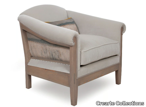 AVIS ESSENCE MAISON LÉVY - Fabric armchair with armrests _ Crearte Collections