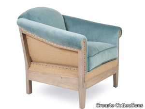 AVIS ESSENCE - Fabric armchair with armrests _ Crearte Collections