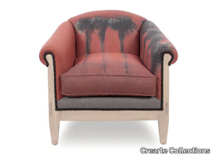 AVIS ESSENCE PALMIERS MAISON LÈVY - Fabric armchair with armrests _ Crearte Collections