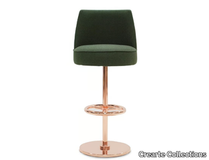 BONO STOOL CONTEMPORAIN - High fabric stool with footrest with back _ Crearte Collections