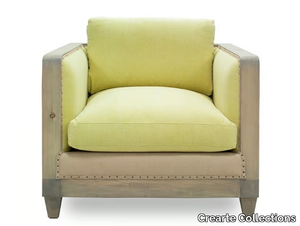 BAMBOU ESSENCE - Fabric armchair with armrests _ Crearte Collections