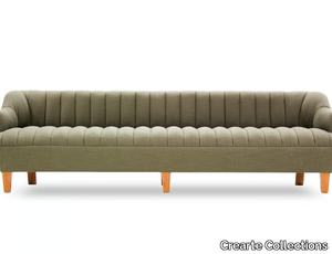 GAVINA - Upholstered fabric bench with back _ Crearte Collections