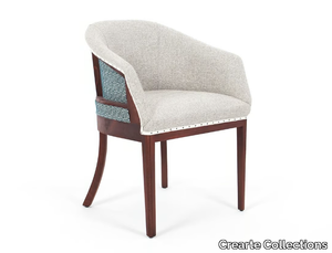 GIRONA ESSENCE - Upholstered jute chair with armrests _ Crearte Collections