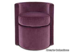 LAB #008 - Velvet easy chair with armrests _ Crearte Collections