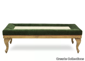 MARION ESSENCE - Low Vienna straw and velvet coffee table _ Crearte Collections