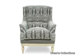 SIESTA ESSENCE - Fabric armchair with armrests _ Crearte Collections